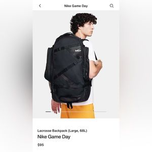 Nike Game Day Large Lacrosse Backpack